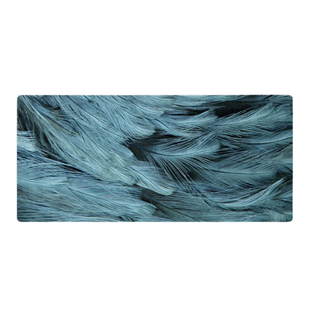 Mouse Pad Mint Blue 290X250x2mm Feather Art Design Laptop Gaming Rubber Mouse Pads & Wrist Rests