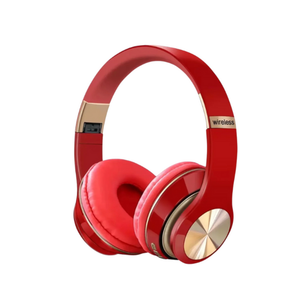 Headphone Red T5 Bluetooth Wireless Noise Canceling Microphone Headsets