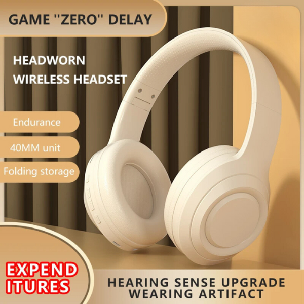 Pink Dr58 Bluetooth Headphone With Microphone Noise Reduction Foldable Headset Headsets