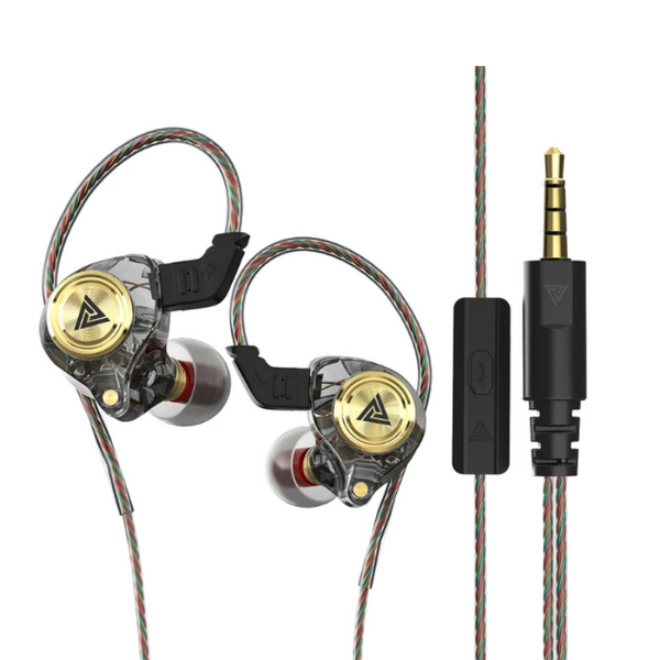 Ak3 Wired Earphone Black With Microphone For Smartphones Portable Audio Earbuds