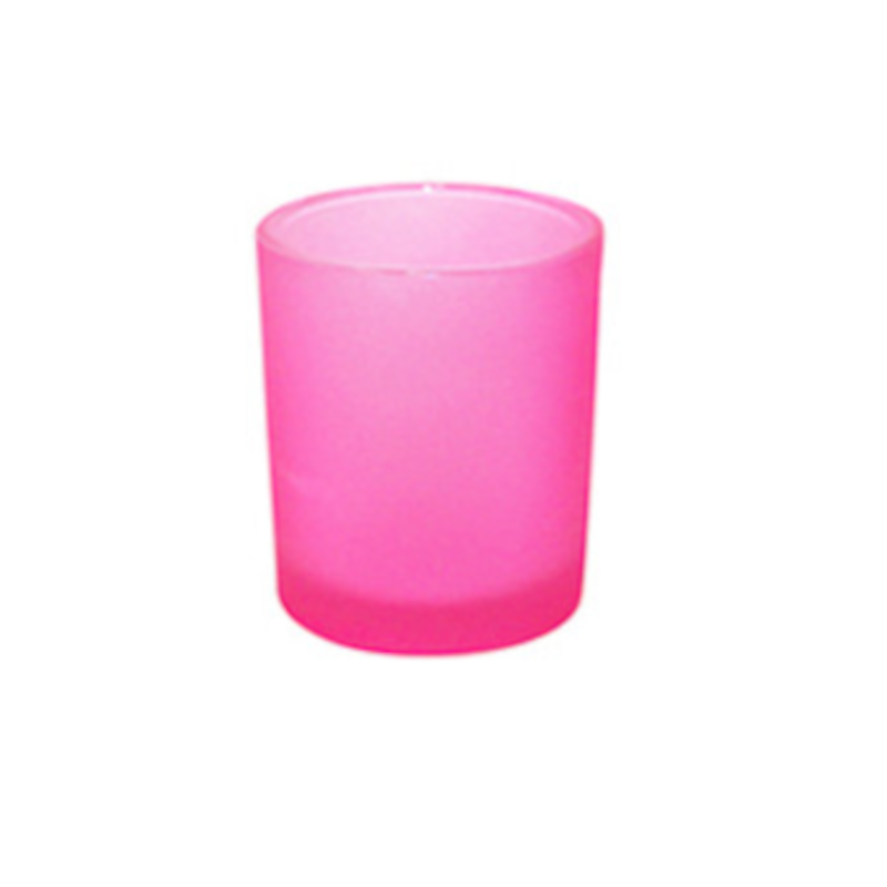 My Decorations Pink Frosted Glass Votive Tealight Candle Holders 10 Pack For Events Seasonal Decorations