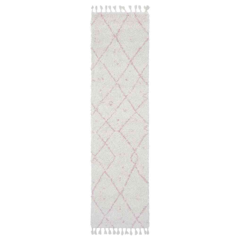 Rug Culture Saffron 44 Grey Or Pink Runner By Rugs