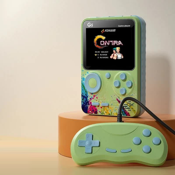 G5 Retro Handheld Game Console With 500 Classic Games Green Gamepad Video Game Consoles