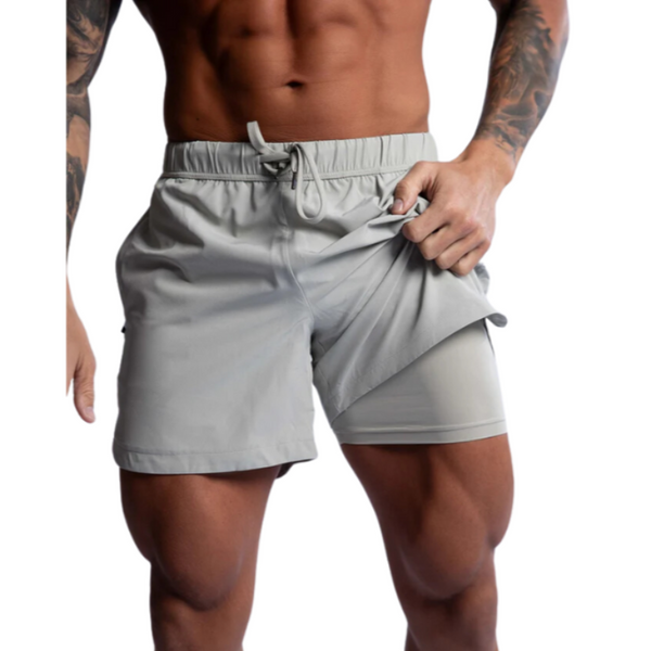 Hard Hitters Men's Pro Tech Performance Shorts Sage Large Men's Shorts
