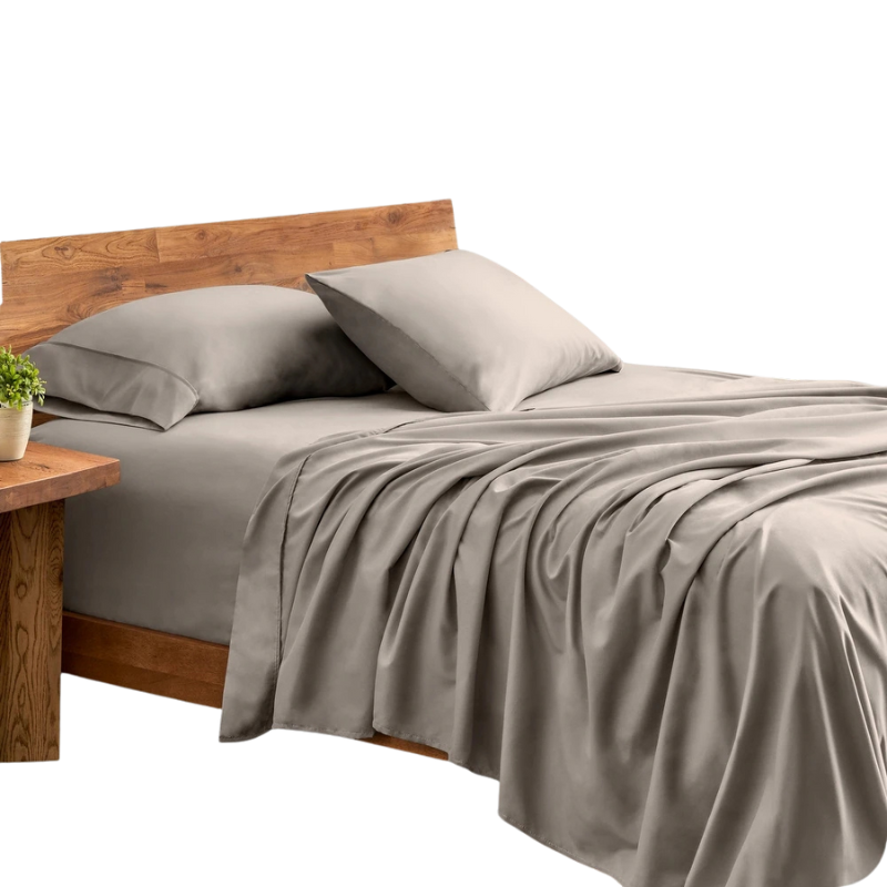 Ddecor Home 1500 Thread Count Premium Cotton Blend Sand Queen Sheet Set By Sheets