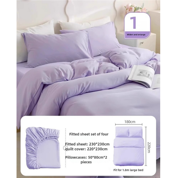 Elosung 4 Packaging Purple Disposable Travel Set Waterproof & Clean Soft Non Woven Fabric Pieces For Twin Beds Other Bedding
