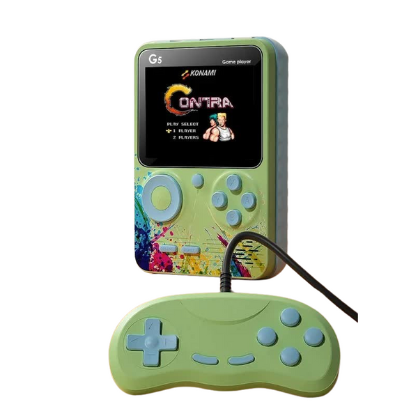 G5 Retro Handheld Game Console With 500 Classic Games Green Gamepad Video Game Consoles