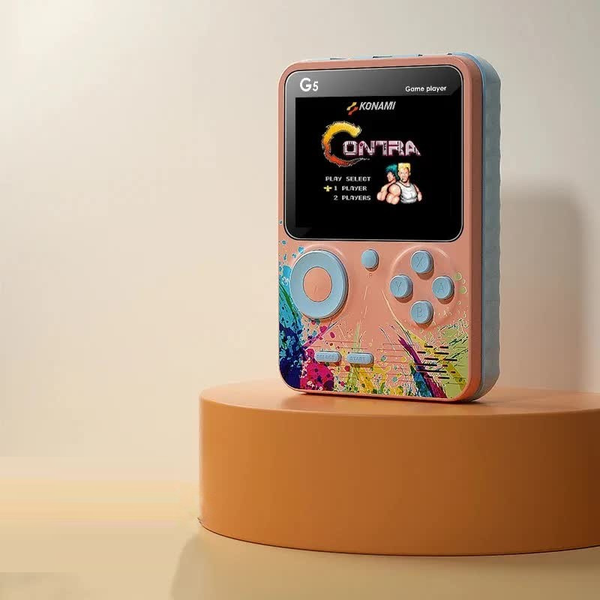 G5 Retro Handheld Game Console With 500 Classic Games Pink Video Game Consoles