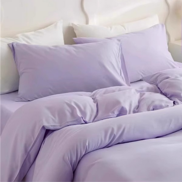 Elosung 4 Packaging Purple Disposable Travel Set Waterproof & Clean Soft Non Woven Fabric Pieces For Twin Beds Other Bedding