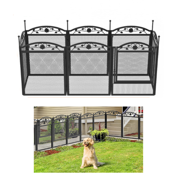 8 Panel Diy Heavy Duty Dog Playpen With Waterproof Pad Fences & Pens