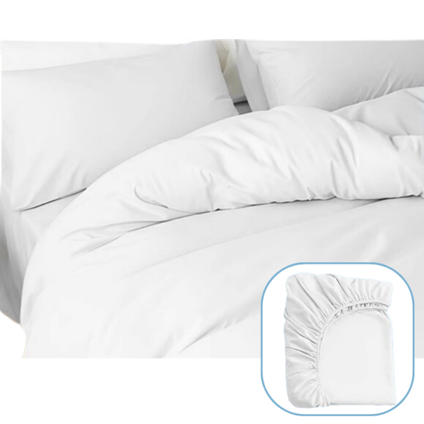 Elosung 4 Packaging White Disposable Travel Set Waterproof & Clean Soft Non Woven Fabric Pieces For Twin Beds Other Bedding