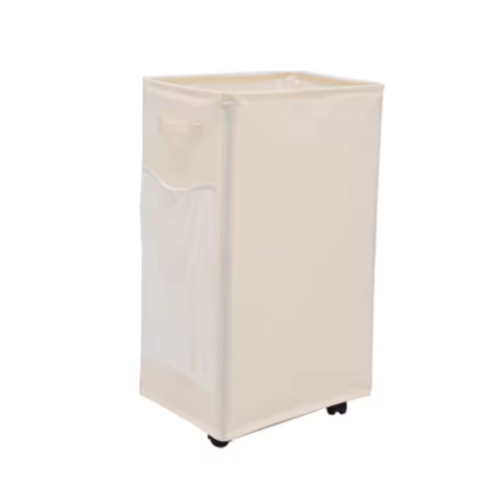 Elosung Khaki Foldable Yoga Storage Basket Oxford Fabric Laundry Hamper Multi Purpose Organizer For Toys And Bathroom Essentials Picnic Baskets & Back