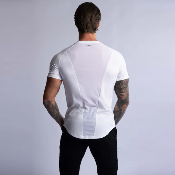 Hard Hitters Raglan Crew Tee White T Shirts