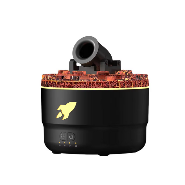 Elosung Black Creative Cannon Shaped Aromatherapy Diffuser With Colorful Led Lights 280Ml Ultrasonic Humidifier Dual Mist Modes Desktop Small Air Fres