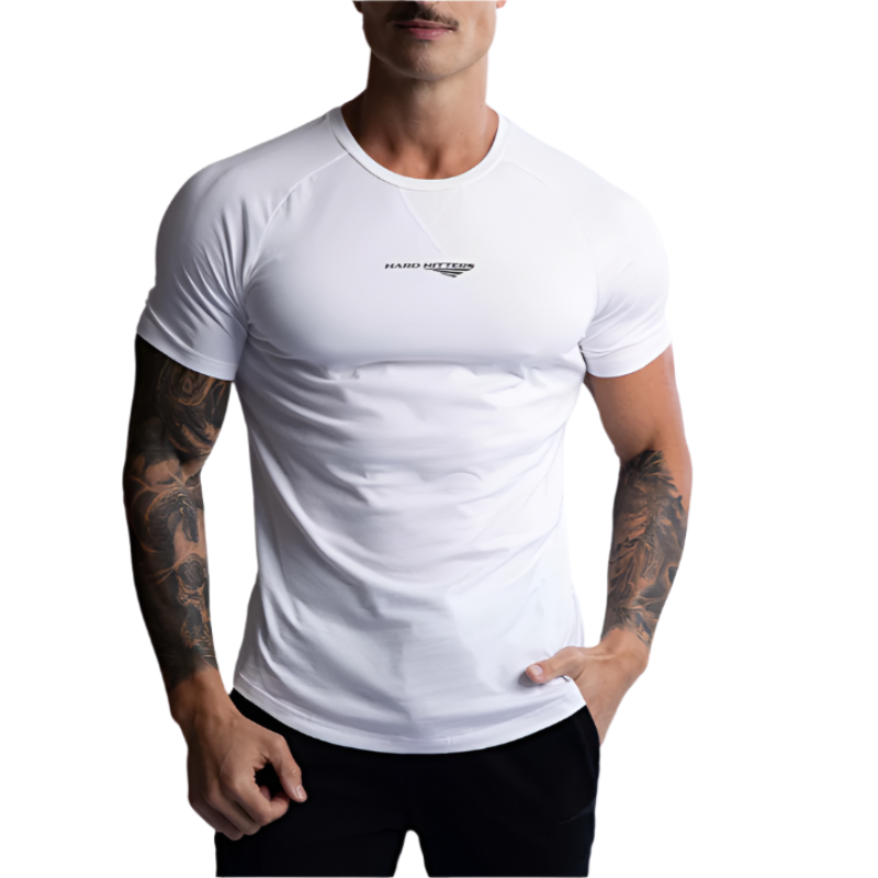 T Shirts Hard Hitters Raglan Crew Tee White
