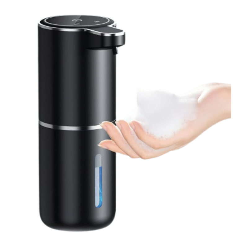 Elosung Black Automatic Foaming Soap Dispenser With Rechargeable Battery Touch Control 380Ml Capacity Ipx5 Waterproof Clippers & Trimmers