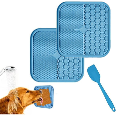 Life In The Outback 1X Pet Lick Pad Blue Dishes Feeders & Fountains