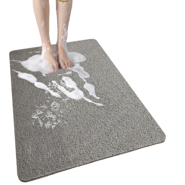 Elosung Cat Head Gray Non Slip Loofah Style Bathroom Mat Quick Dry And Soft 40*80Cm Bath Mats Rugs & Toilet Covers