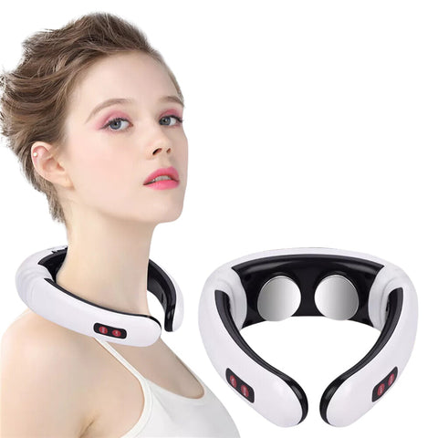 Elosung Neck Massager With Pulse Therapy Intelligent Cervical Device For Pain Relief And Relaxation Massagers