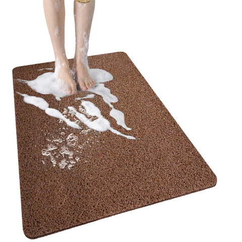 Elosung Cat Head Brown Non Slip Loofah Style Bathroom Mat Quick Dry And Soft 40*80Cm Bath Mats Rugs & Toilet Covers