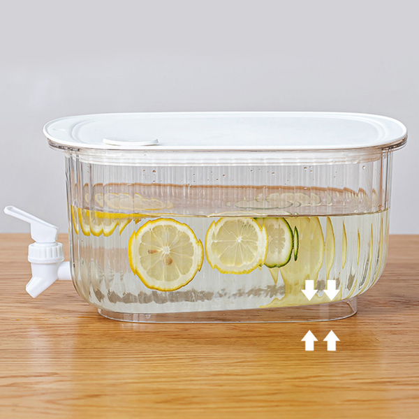 Elosung Green 4 Liter Refrigerator Cold Drink Dispenser Juice & Fruit Infuser Water Pitcher Spigot Beverage Container Jugs & Pitchers