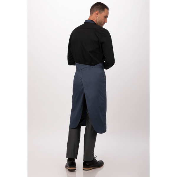 Chef Works Brio Blue Bib Apron By Restaurant Aprons