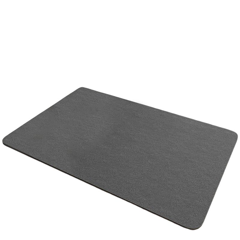 Dark Grey Waterproof Quick Dry Kitchen Mat Non Slip Rubber Base Absorbent Technology Fabric 4Mm Thick Kitchen Bench Mats