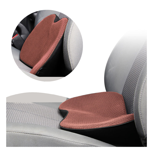Elosung Brown Mini Car Seat Cushion Memory Foam Height Boost With Removable Mesh Cover Driver Pad For All Seasons Seat & Posture Cushions