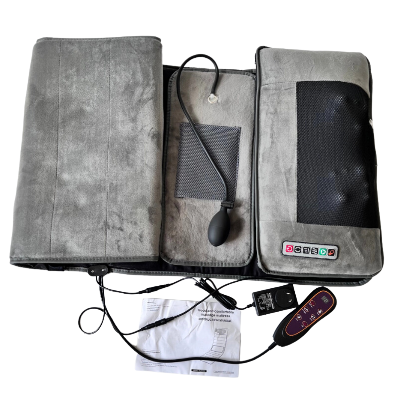 10 Vibrating Motors Massage Mat Full Body Heated Mattress Pillow Pain Relief Au Mattresses