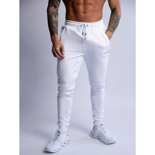 Hard Hitters Slim Fit Terry Joggers White Pants