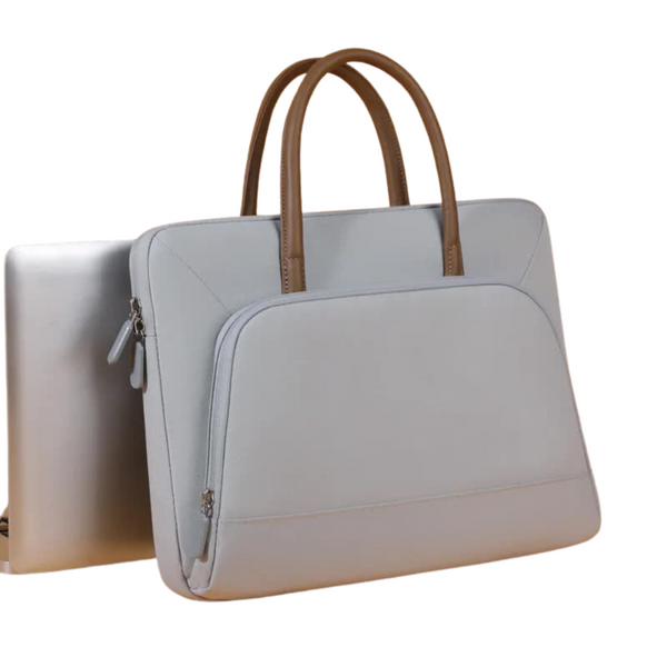 Elosung 1 Sets Of Grey Simple & Stylish Laptop Bag Elegant Notebook Carrier For Students Professionals Gift Purposes Laptop Cases & Bags