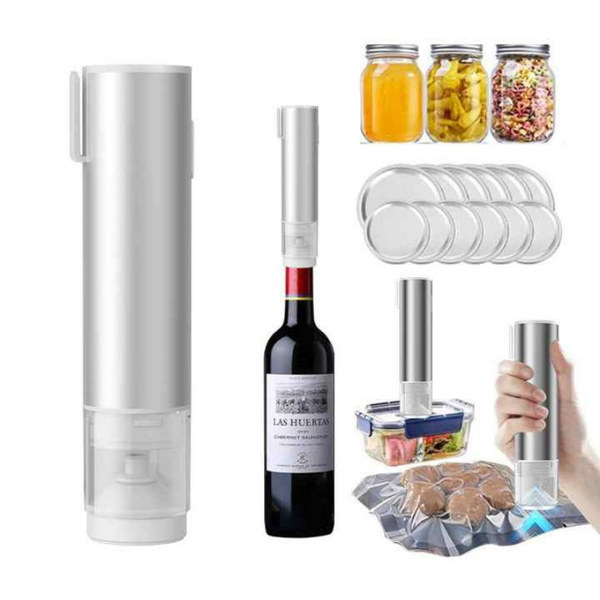 Elosung Handheld Vacuum Sealer For Food Preservation Portable Pump Bags And Mason Jars Vacuum Sealers