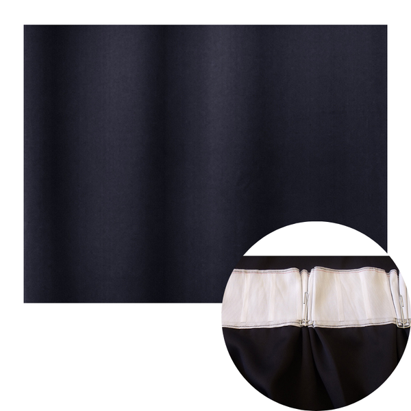 Blockout Curtains 560X230cm Pinch Pleat Blackout High Level Fabric Hooks Curtains & Drapes