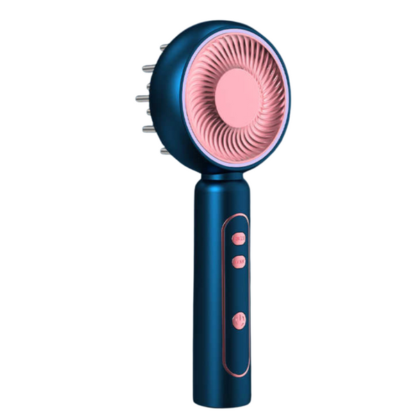 Elosung Blue Intelligent Scalp Massager Brush With Red Light Therapy Hair Care Volumizing And Essence Applicator Massagers