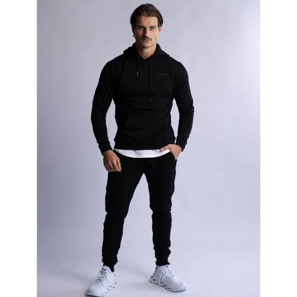 Hard Hitters Slim Fit Terry Joggers Black Pants