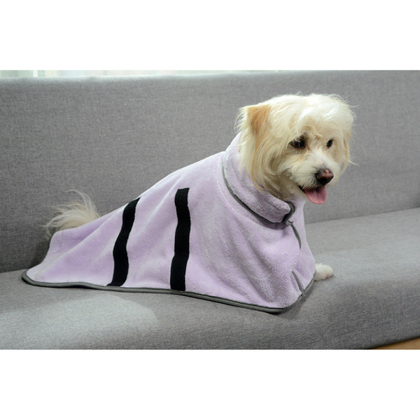 Elosung 1 Sets Of 2Pcs Size Green Soft Absorbent Dog Bathrobe Towel Cozy Pet Drying Wrap For Small Medium Dogs Dog Clothing & Shoes
