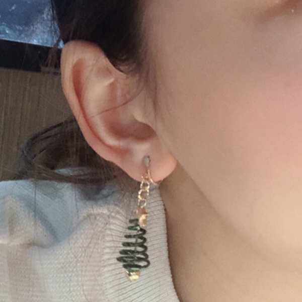 Veile Studios Christmas Tree Star Diy Fashion Jewellery For Women Earrings