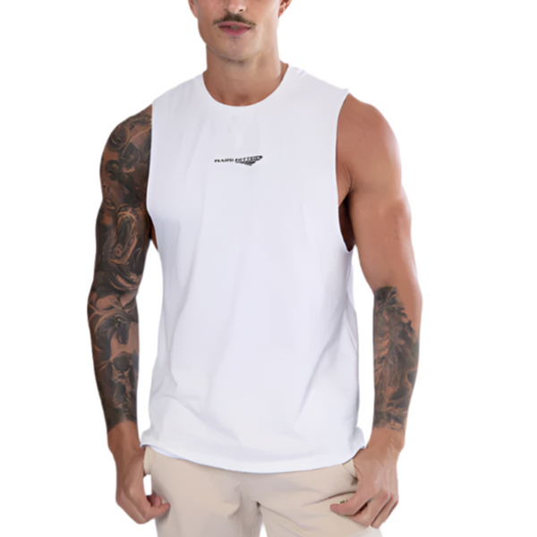 T Shirts Hard Hitters Men's Crew Cotton Tank White