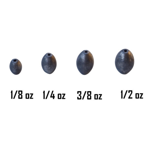 Swimerz 1/4Oz Egg Sinker Lead 15 Pack Sinkers & Weights