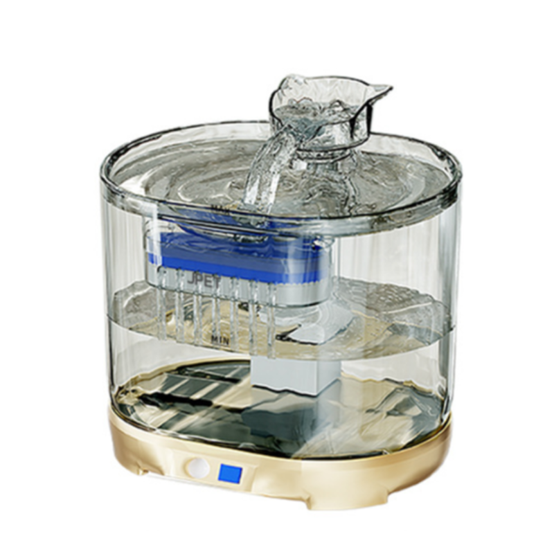 Elosung 5000Mah Intelligent Charging Pet Water Fountain With Dual Flow Modes Timer 2.2L Dog Fountains