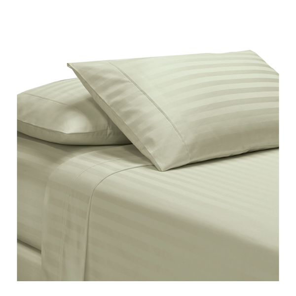 Royal Comfort 1200Tc Sheet Set Damask Cotton Blend Ultra Soft Sateen King Pebble Sheets