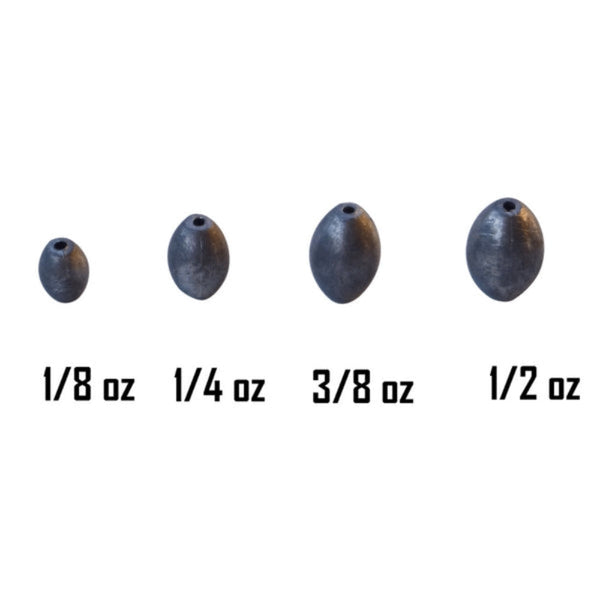 Swimerz 1/8Oz Egg Sinker Lead 20 Pack Sinkers & Weights