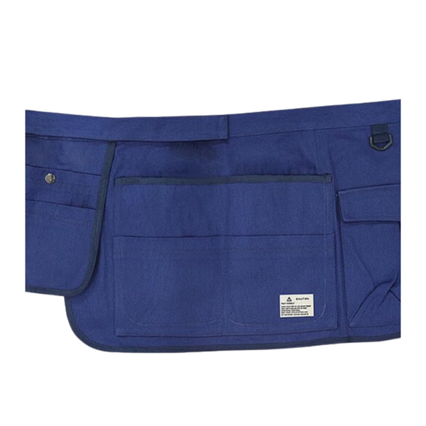 Gardening Apron Blue Half Waist Canvas Multi Pocket Tool Carrier For All Tool Carriers Aprons & Belts