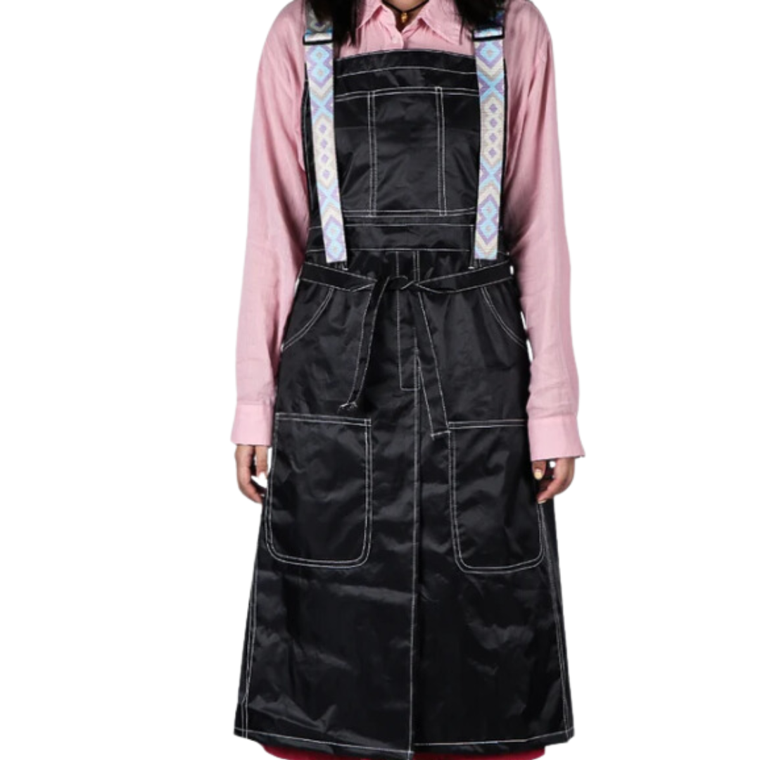 Kitchen Apron Purple Blue White Waterproof Oil Resistant Bibs Bags Aprons