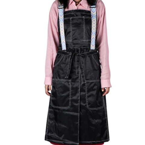 Kitchen Apron Purple Blue White Waterproof Oil Resistant Bibs Bags Aprons