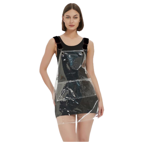 Kitchen Apron Black Ribbon Waterproof Tpu For Men Women Barber Work Clothes Aprons