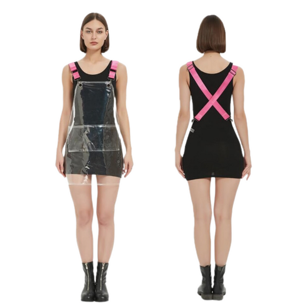 Kitchen Apron Pink Ribbon Waterproof Tpu For Barber Haircut Work Clothes Aprons