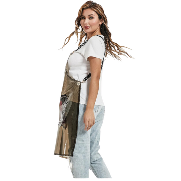 Salon Barber Black Apron With 3 Pockets Waterproof For Hair Stylist Salon & Spa Supplies