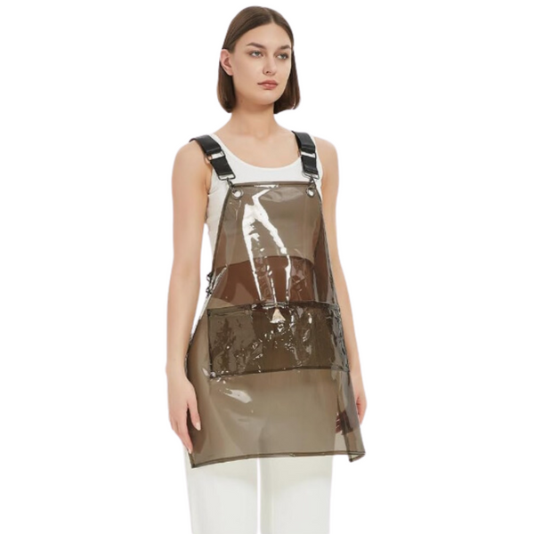 Kitchen Apron Black Waterproof Tpu For Men Women Work Clothes Barber Haircut Aprons