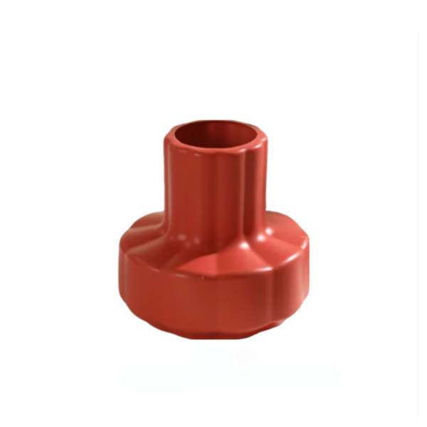 Flower Vase Coral Red Small Nordic Style Pot Decor For In Garden Vases